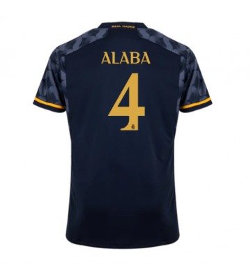 Maillot de foot Real Madrid David Alaba #4 Extérieur 2023-24 Manches Courte